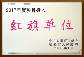 2017年度项目投入红旗单位